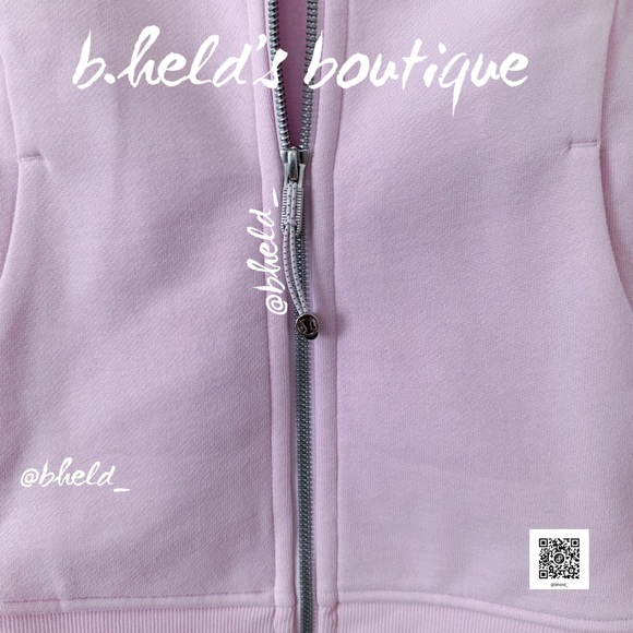 💫SOLD💫 lululemon Scuba Full-Zip Hoodie Meadowsweet Pink Silver Zipper Sz 4 - Picture 5 of 16